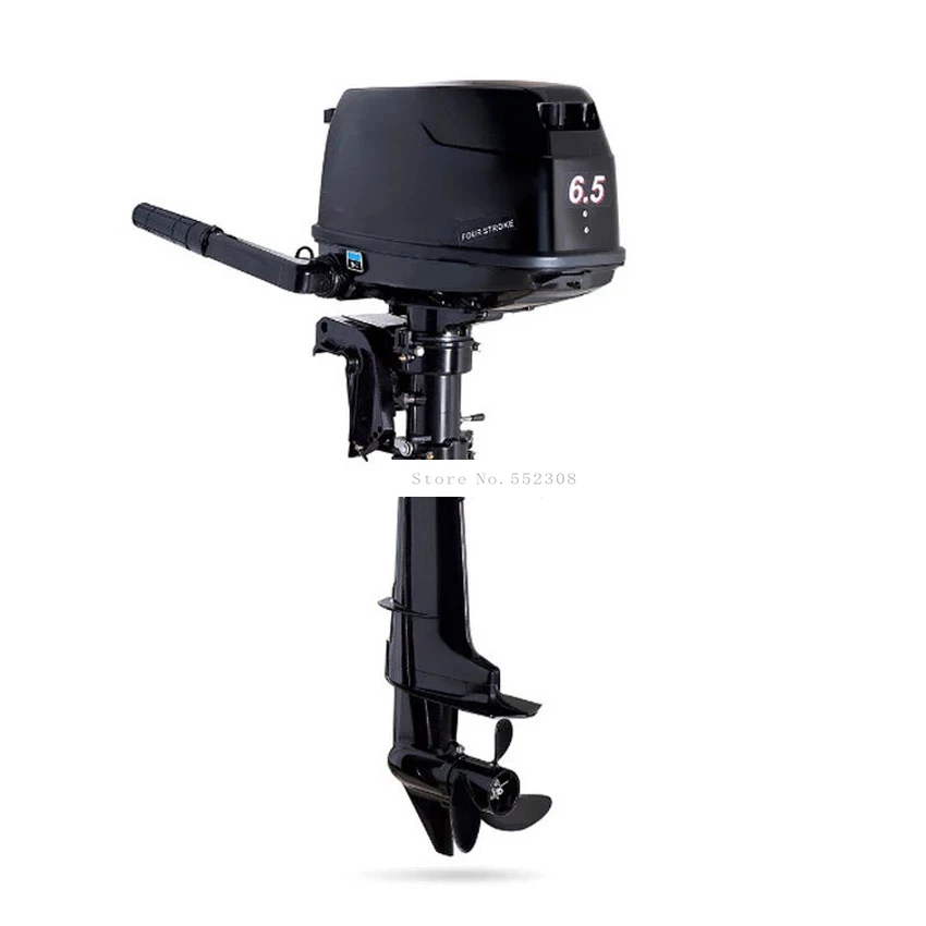 6.5/7.0HP Horsepower Boat Outboard Engine Air/Water-cooling System Gasoline Fuel Four strok Outboard Motor For Inflatable Boat