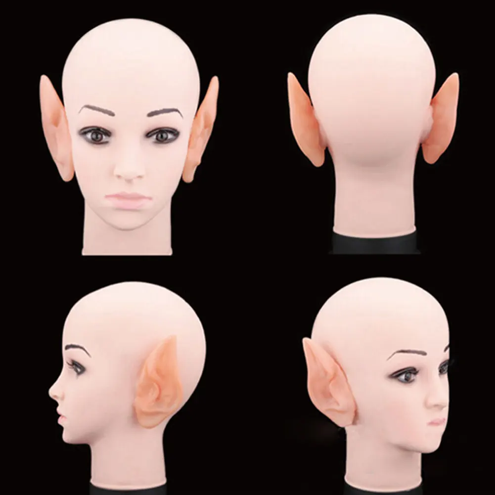 1 Pair Elf Ears Alien Cosplay For Halloween Masquerade Party Costumes Festival Easter Spock Hobbit Pixie Ear Latex