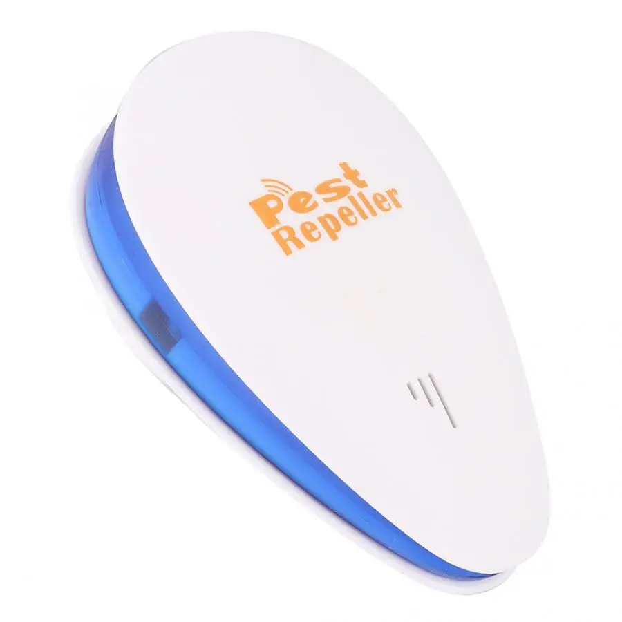 ABS White Electronic Ultrasonic Insect Mouse Mosquito Cockroach Repeller for Home Living Room Ultrasonic Mosquito Repeller