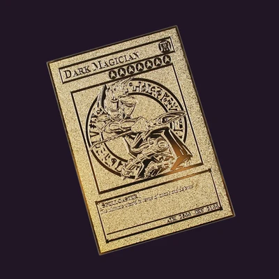 Yu Gi Oh японское аниме вокруг Золотой английской карты Крылатый Дракон гигантский солдат небо Дракон металлическая карта детская игрушка подарок - Цвет: HMD-Y