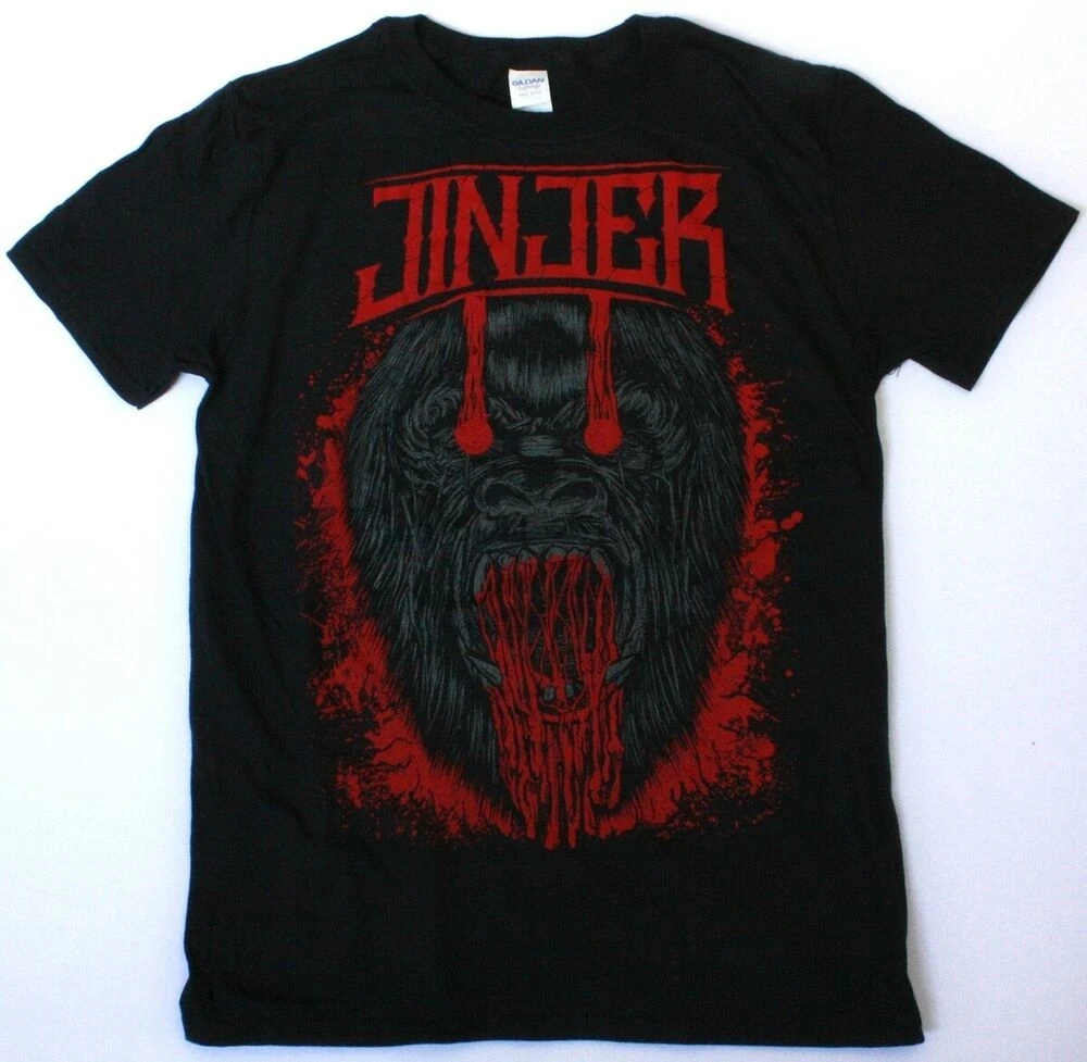 JINJER APE черная футболка металлический каркас DJENT | Мужская одежда