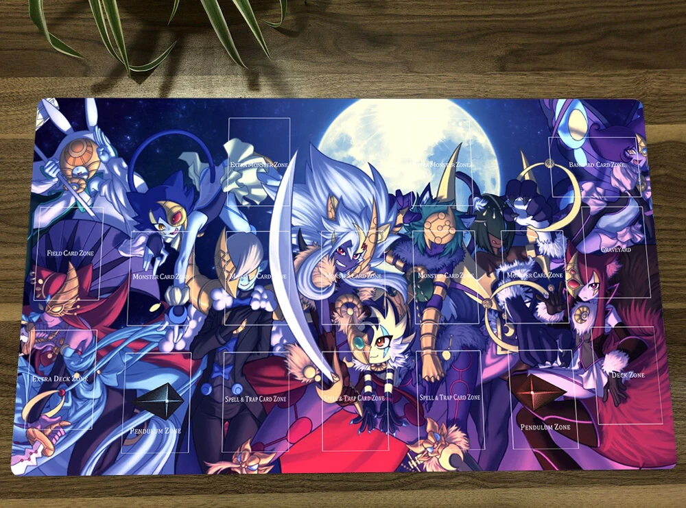 Nuovo Tappetino Da Gioco Yugioh Lunalight Blue Cat Yugioh Ccg Tcg Tappetino Da Gioco Per Carte Collezionabili Tappetino Per Mouse Con Zone + Borsa Reg