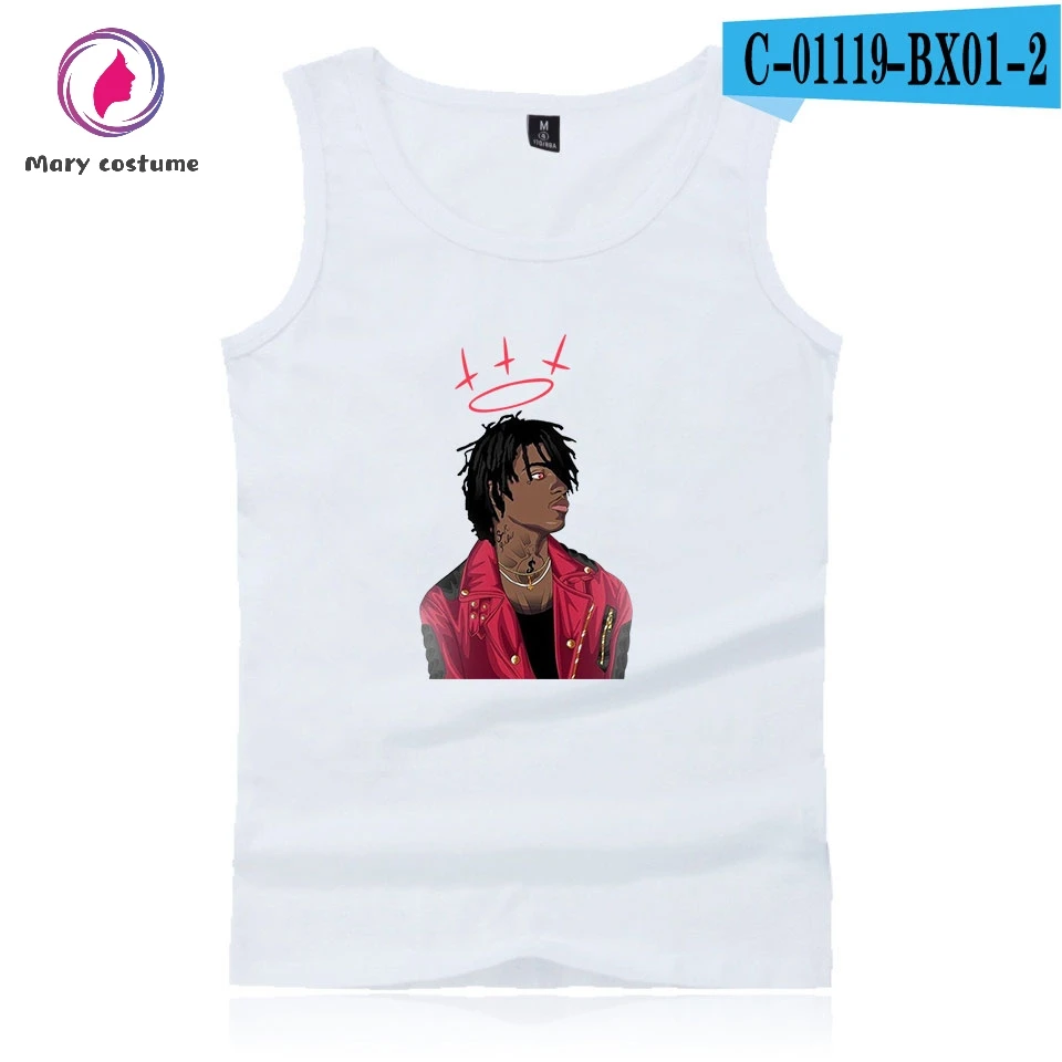 Sahbabii печать хип хоп хлопок модная мужская летняя майка с бретелями пальто без рукавов Горячая тренд Повседневная одежда жилет - Цвет: White