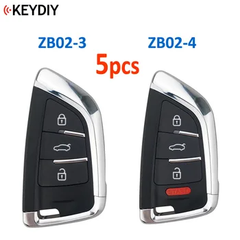 

5pcs/lot,KEYDIY Universal Smart Key ZB02-3 ZB02-4 for KD-X2 KD900 Mini KD Car Key Remote Replacement Fit More than 2000 Models