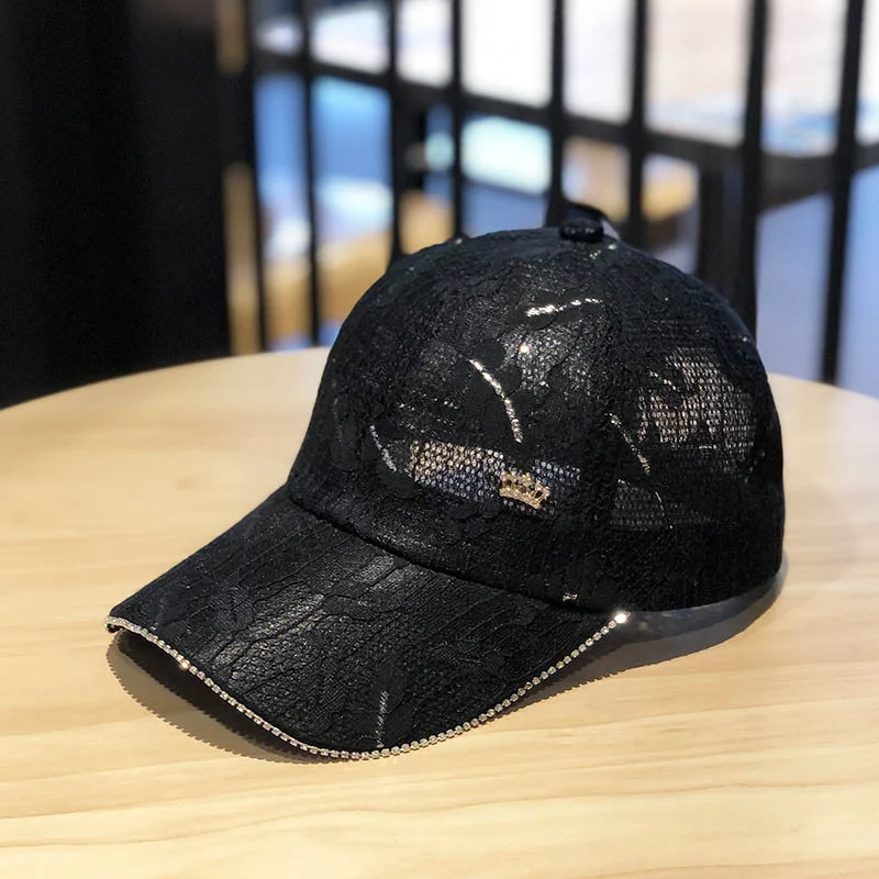 Fashion Baseball Cap Lace Hollow High 