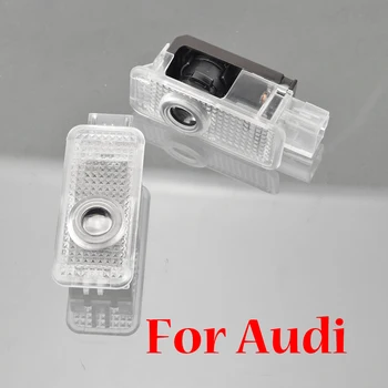 

For Audi A1 A3 8P 8L A4 B5 B7 B8 A5 A6 C5 C7 80 A7 A8 Q3 Q5 Q7 Led Car Door light 3D Logo Laser Projector Ghost shadow Light