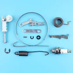 Kit de réparation de bande de frein de chaîne, à ressort de réglage d'engrenage à vis sans fin pour Stihl 018 017 MS170 MS180 MS 170 180 pièce de rechange pour tronçonneuse 