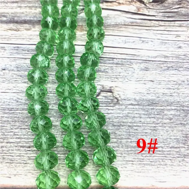 2x3mm/3x4mm/4x6mm Crystal Rondel Beads Faceted Glass Beads For Jewelry Making DIY Female Bracelet Necklace Jewelry NO.9