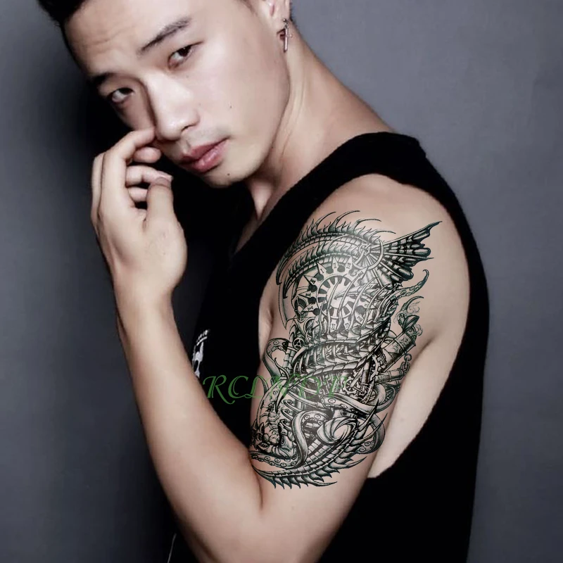 Водонепроницаемая Временная тату-наклейка Alien monster fake tatto флэш-тату наклейки на