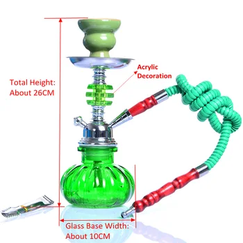 

New Small Hookah Shisha Pipe Set Chicha Nargile with Hose Bowl Tongs Charcoal Tray Narguile Accessories for Outdoor Travel Gift