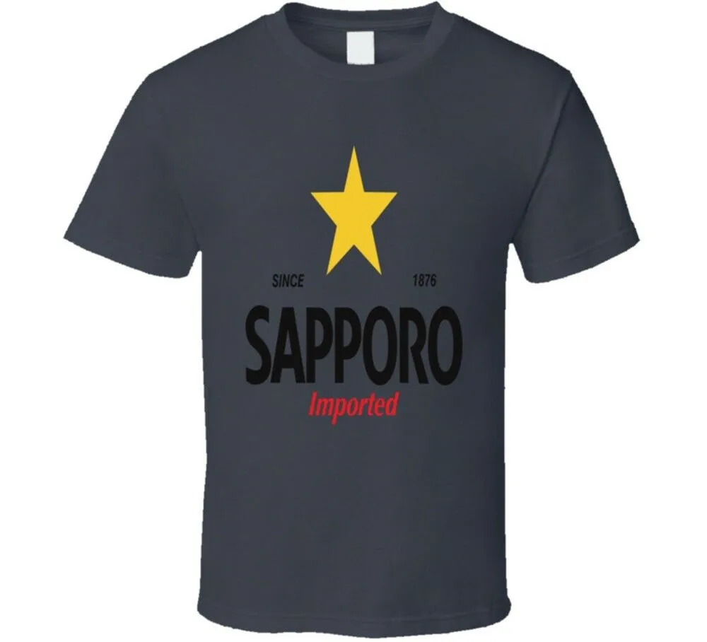 

Sapporo Japanese Beer Drink Alcohol T Shirt Free Shipping Light Tee Shirt