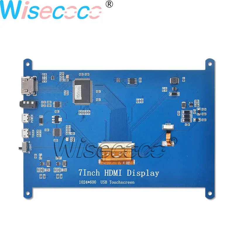 Raspberry Pi 7 дюймовым ЖК-дисплеем модулем Дисплей HDMI 1024*600(пиксель) с емкостной сенсорной панелью для Raspberry Pi 4 3B+/3B Banana Pi