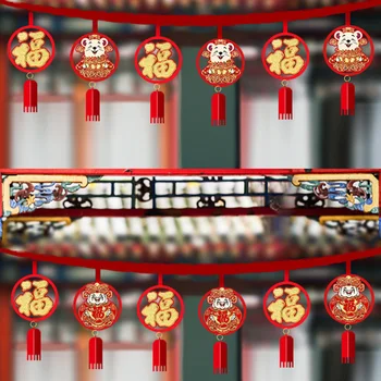 

Chinese New Year Blessing Decoration Ornaments Festival Supplies Chinese New Year Felt Cloth Gold Ornaments