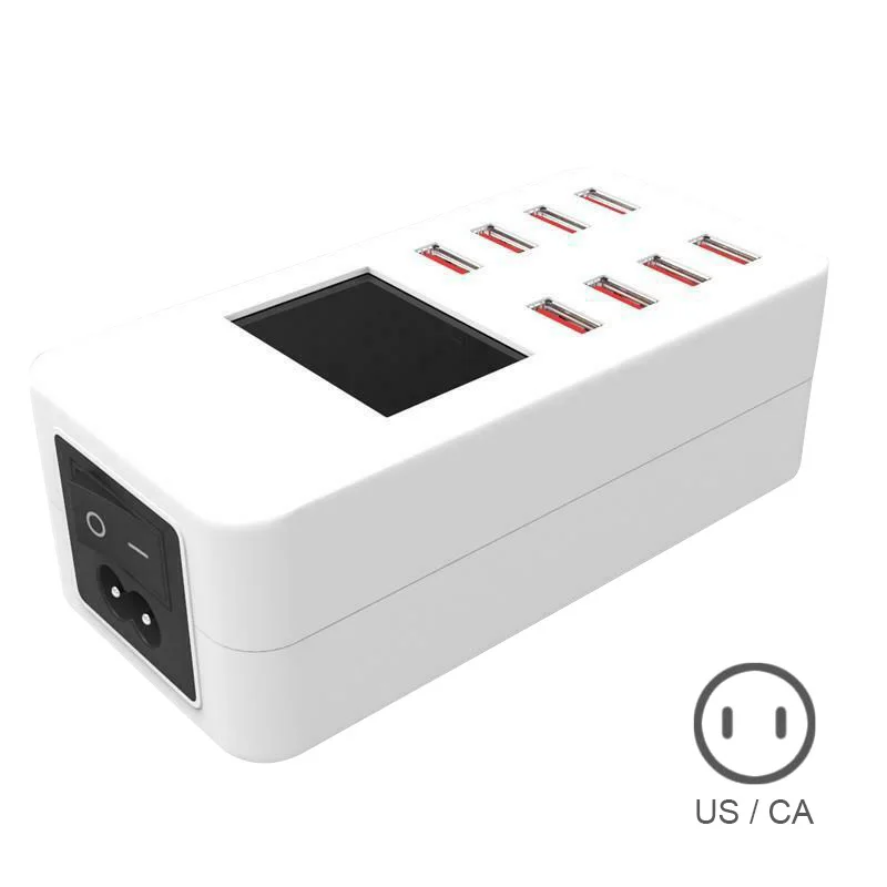 USB Настольная зарядная станция 8 портов быстрое зарядное устройство гнездо для универсальных устройств NK-Shopping