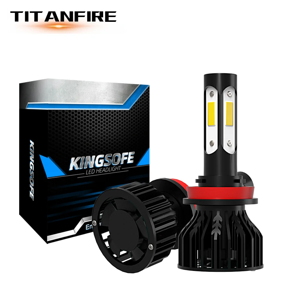 TF30 Новый 4-х сторон 2 шт./лот 6000LM LED COB Лампа 48 Вт 9V 36V H7 H4 H11 автомобиля легко