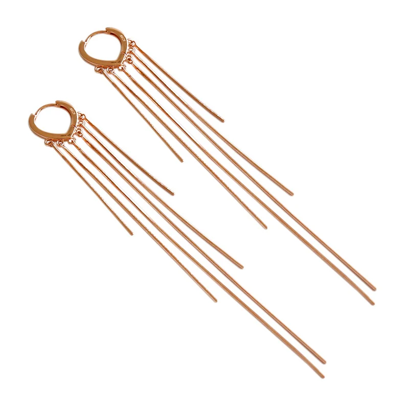 Серьги из стерлингового серебра S925 пробы, инстаграм, модные, оригинальные, с кисточками, длинные женские серьги, серебряные серьги