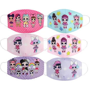 

LOL Surprise Dolls Cartoon Cotton Kid Masks Anti Dust Reusable Breathable Face Mouth Protection LOL Dolls Masks Gifts for Girls