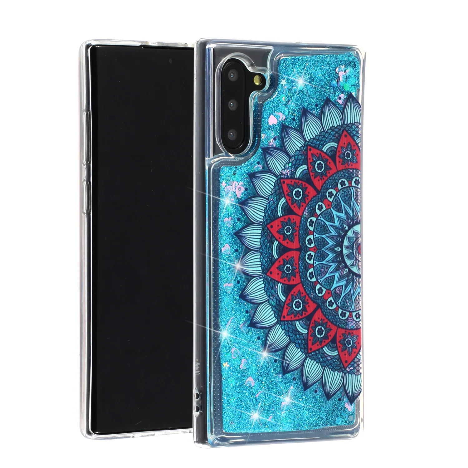 Светлый блестящий чехол для samsung Galaxy Note 10 динамический песок чехол для samsung Note 10 Note10 SM-N9700 бампер чехол 6,3"
