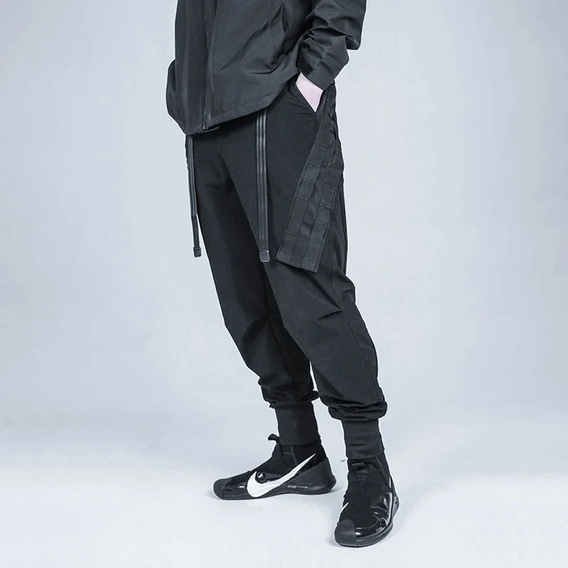 SILENSTORM Techwear мужские черные тактические брюки карго в стиле хип хоп