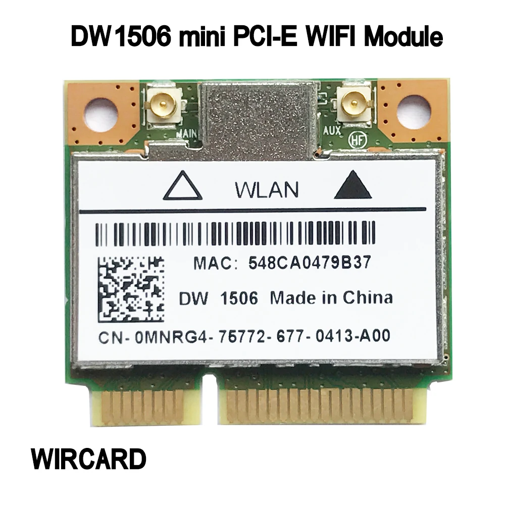 WIRCARD DW1506 AR5B125 mini PCI-E WiFi карта 802.11b/g/n WiFi модуль для ноутбука Dell