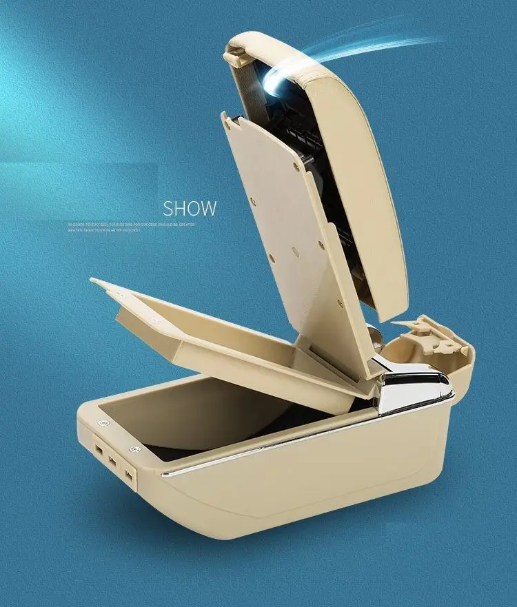 Interior Automovil Modified Decoration Auto Accessory Decorative Car-styling Car Arm Rest Armrests 14 15 16 17 FOR Toyota Yaris