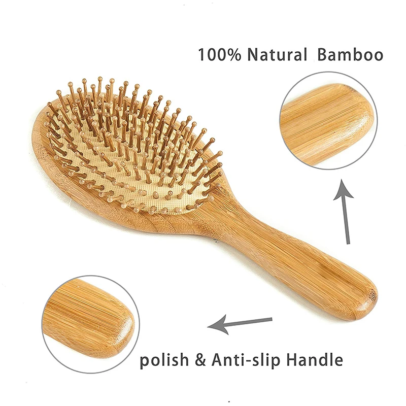 Лучшее из натурального дерева волосяная щетка для всех типов волос мячом