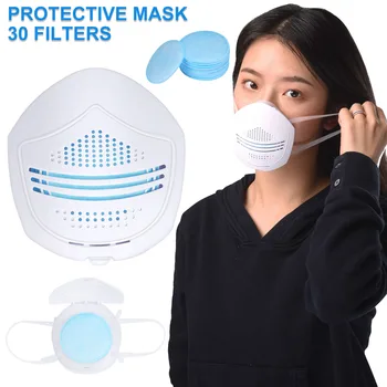 

New Style Face Protective Cover with Filters Anti Dust Breathable Adjustable for Outdoor TY53