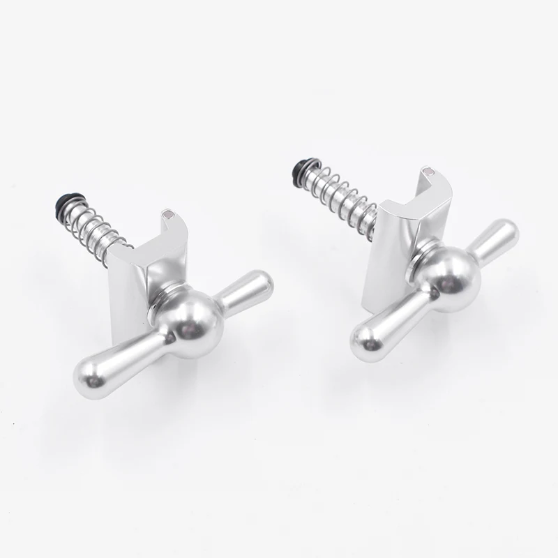 Silver Clamps TWTOPSE 36 г/компл. велосипедные шлемы Магнитная пластина шарнир Зажим для Brompton C зажимы крюк Запчасти 2 комплекта легкий - Цвет: Silver Clamps