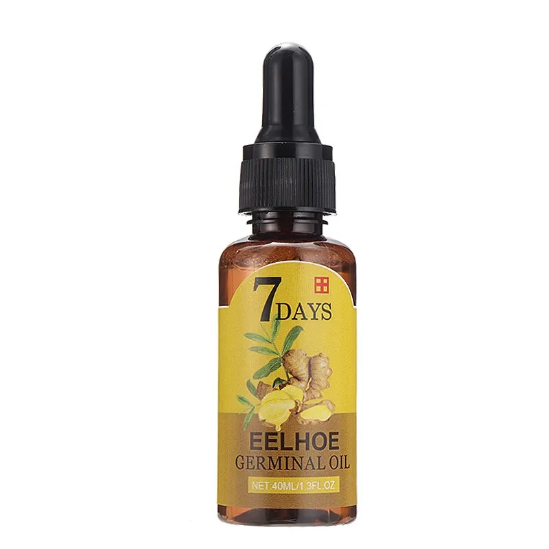 Esencia de crecimiento de pelo rápido, tratamiento para la pérdida de cabello, aceite Germinal de jengibre, aceite para el cabello, cuero cabelludo denso, aceite reparador nutritivo, 7 días