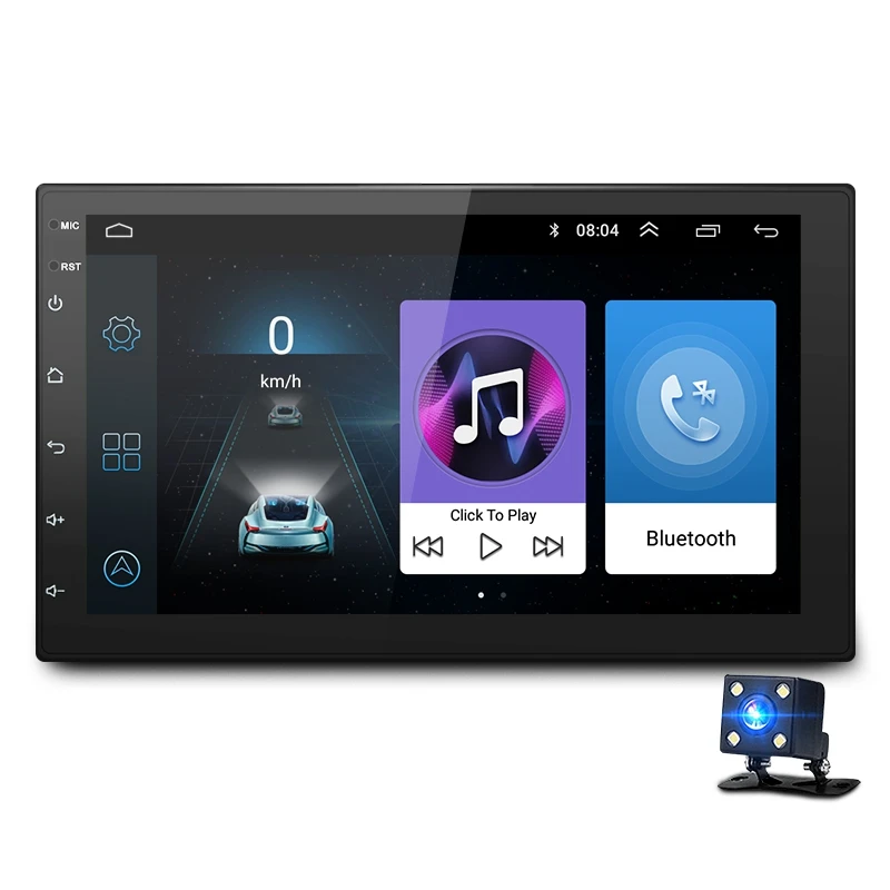 7 дюймов Android8.1 2 Din автомобильный DVD Радио мультимедийный плеер gps навигация универсальный для Nissan peugeot toyota doble din Авторадио