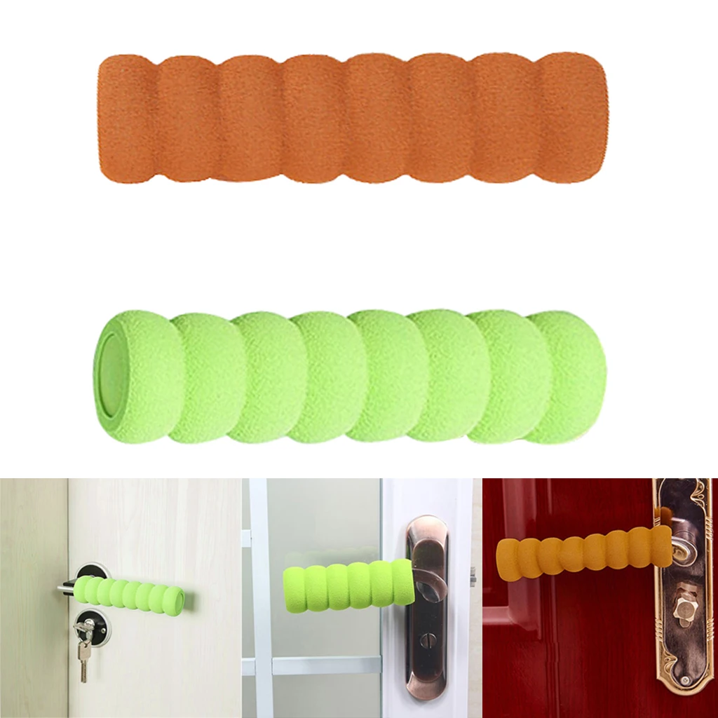2pcs Anti-collision EVA Foam Door Handle Knob Cover Safety Guard Protector