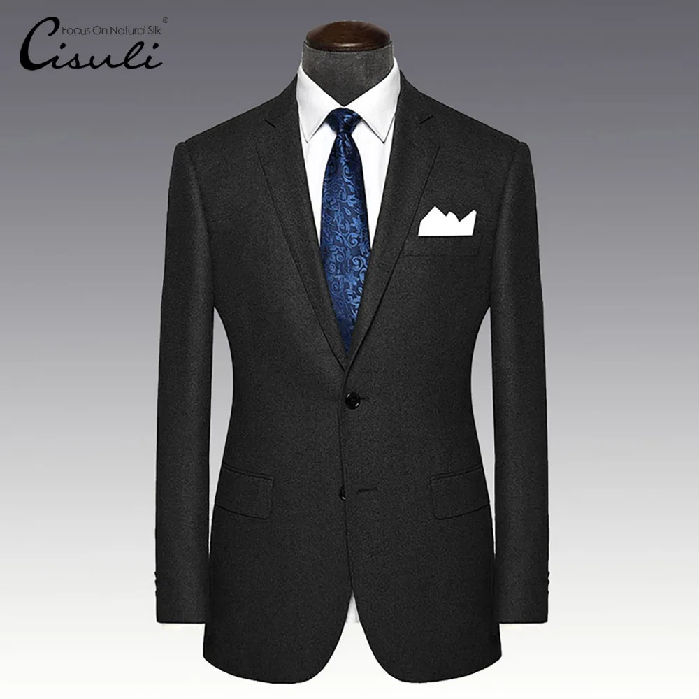 

CISULI 100% Silk Pocket Square Natural Silk Handkerchief Plain Color