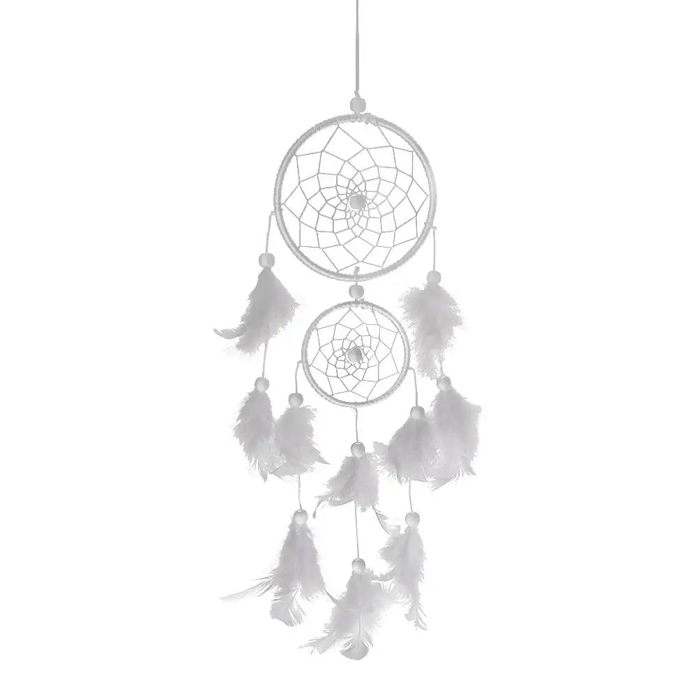 Wind Chimes Handmade Dream Catcher Net With Feathers Wall Hanging Dreamcatcher Craft Gift Christmas Decoration For Home