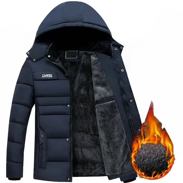 Толстая теплая зимняя парка, Мужская Флисовая Куртка с капюшоном, мужское зимнее пальто, куртки-карго в стиле милитари, Мужское пальто, уличная одежда, Прямая поставка 1