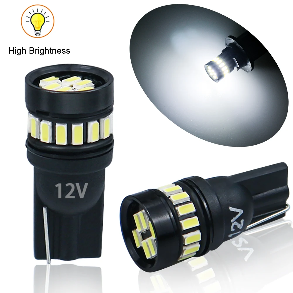 10 шт. Авто T10 W5W 194 светодиодный Двери Автомобиля Фокус лампы 3014 21SMD внутренний купол номерной знак парковка светильник белый 12V