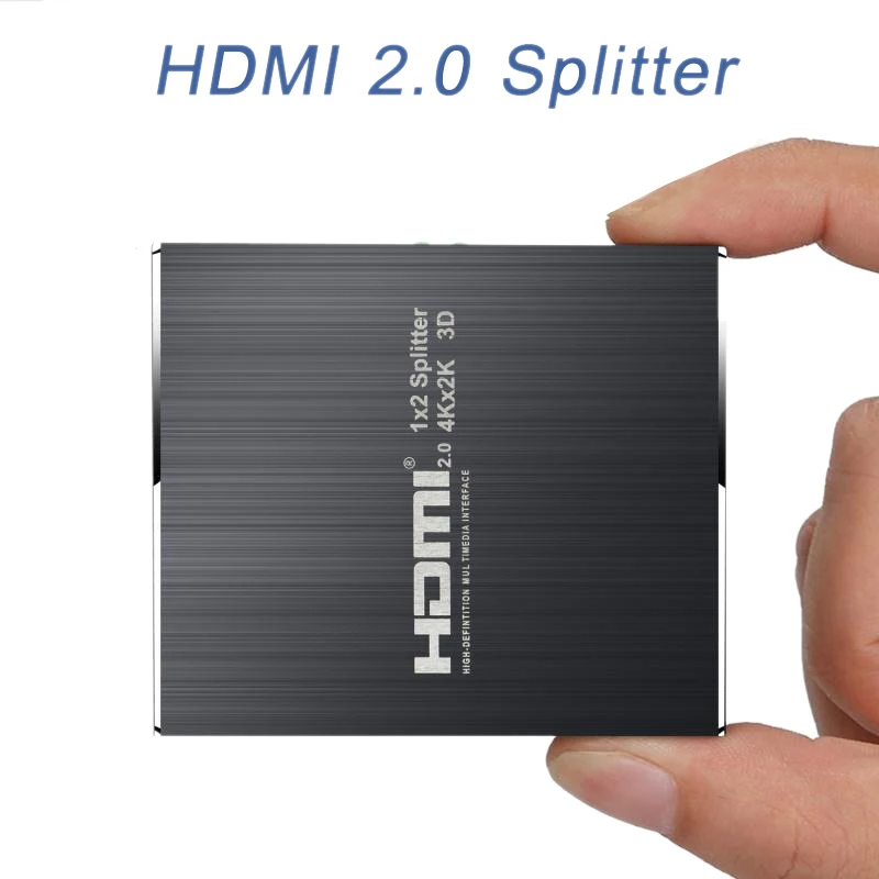 4K 60Hz HDMI 2,0 сплиттер 1X2 сплиттер HDMI 2,0 4K Поддержка HDCP 1,4 UHD HDMI сплиттер 2,0 переключатель коробка для PS4 проектор Us Pl