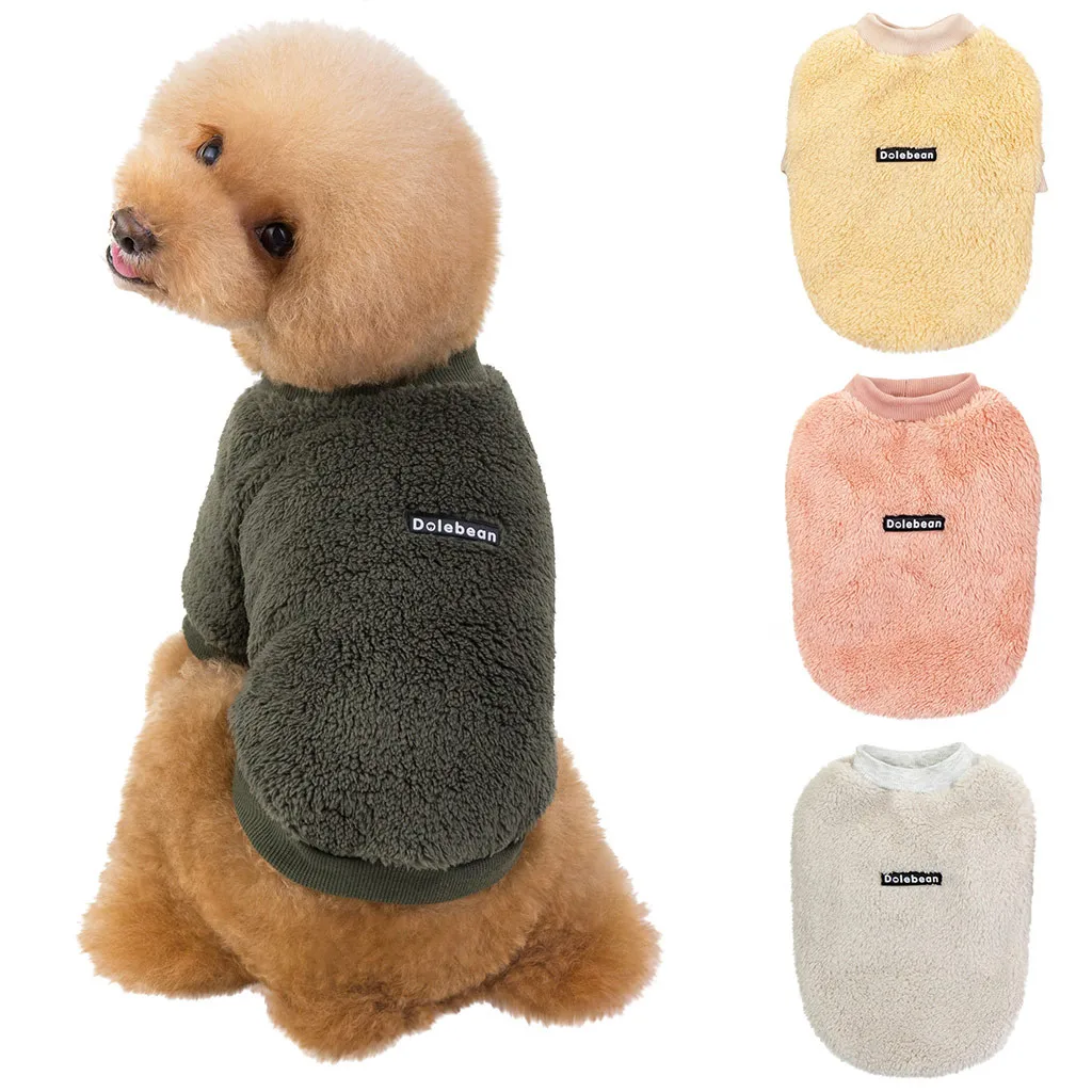 Модные Простые Одежда с принтом в виде собак осень теплая мягкая одежда для собак, свитер для девочек для маленького, небольшого питомца для маленьких мальчиков, раздел-одежда для детей; para пер