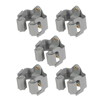 

5pcs Broom Hanger Mop And Broom Holder Broom Organizer Grip Clips Wall Mounted Garden Storage Rack With Screws