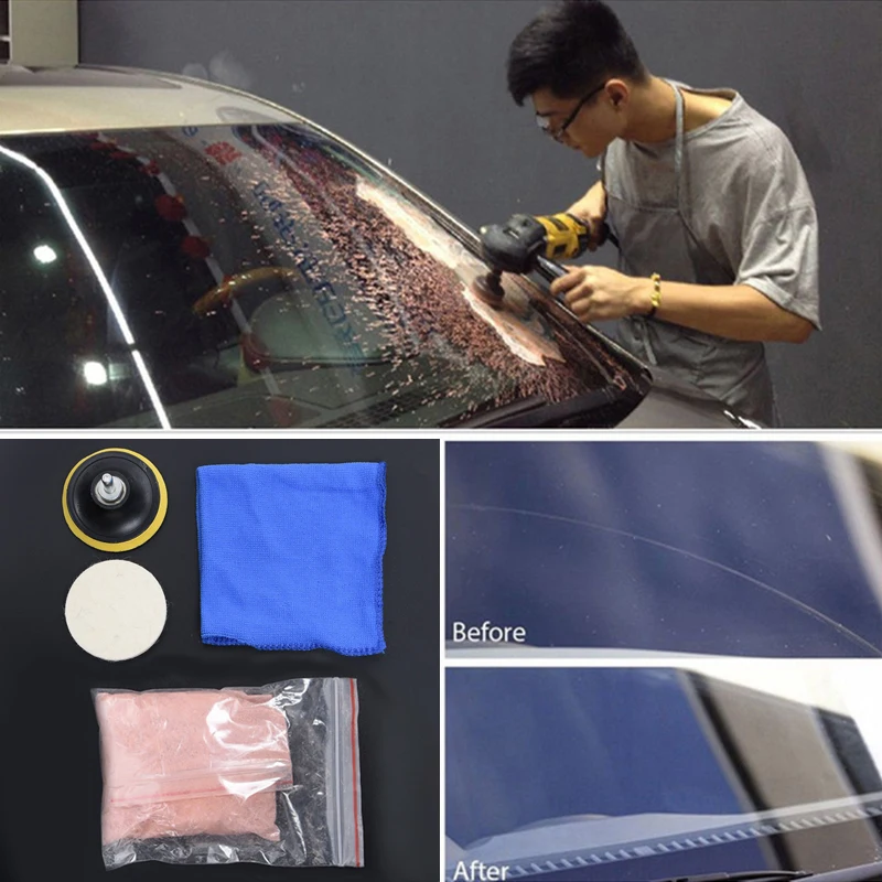 5x Авто ветровое стекло окна для удаления царапин Стекло полировка Ремонт набор инструментов