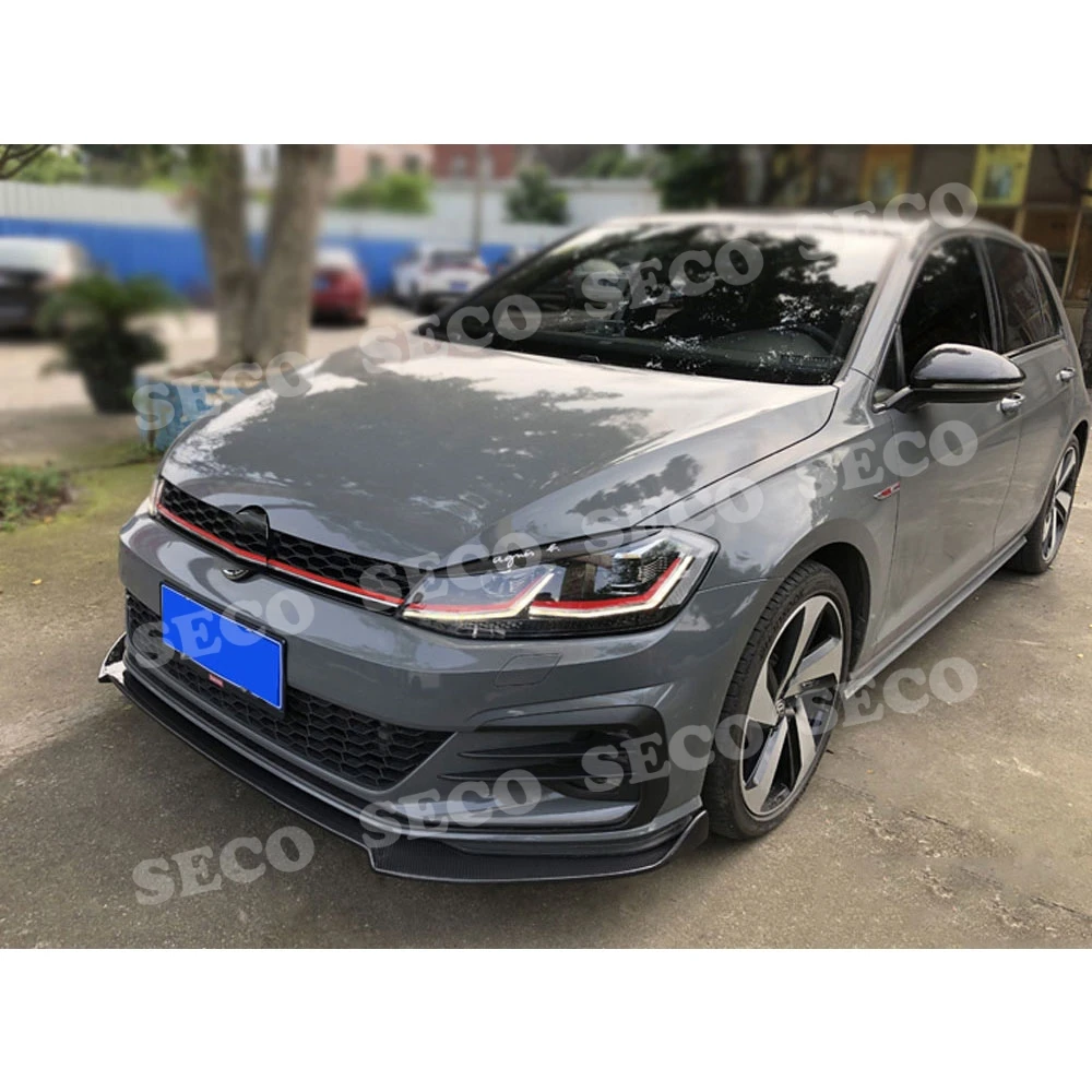 Для VW Volkswagen MK7.5 Golf 7,5 GTI углеродное волокно/FRP передний спойлер для губ бампер Защита подбородка автомобильный Стайлинг