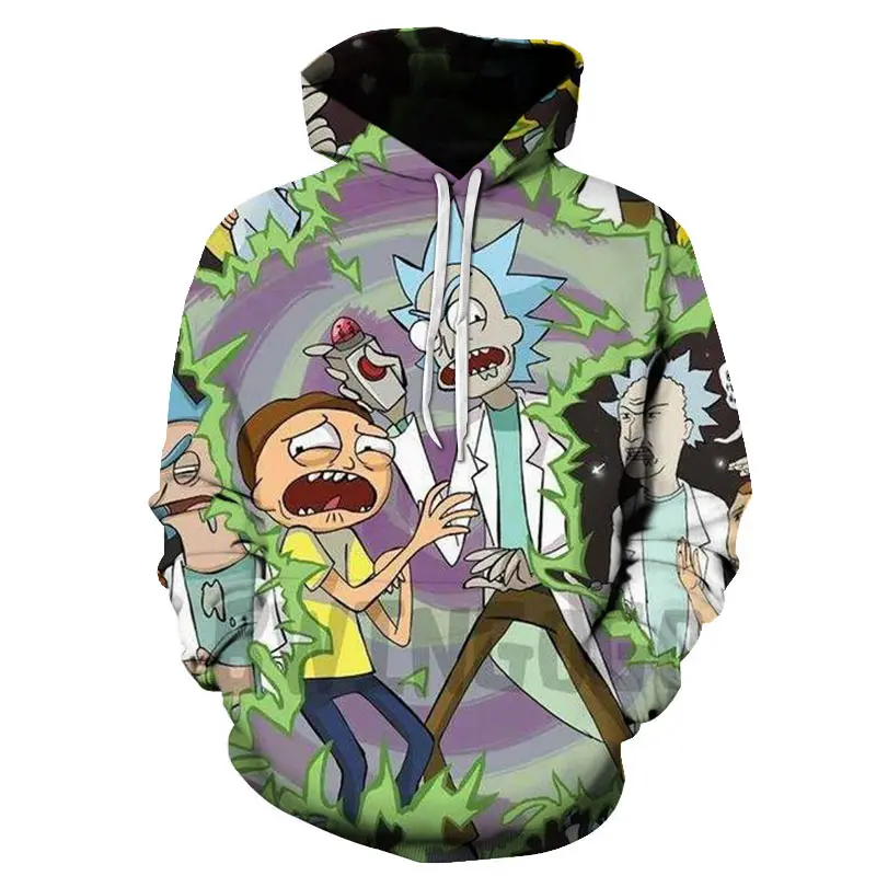 

Spring Autumn Brand 3D Sweatshirts Mens Rick and morty Cool Planet Sweatshirt Newest Japanese Funny Harajuku Style hoodies
