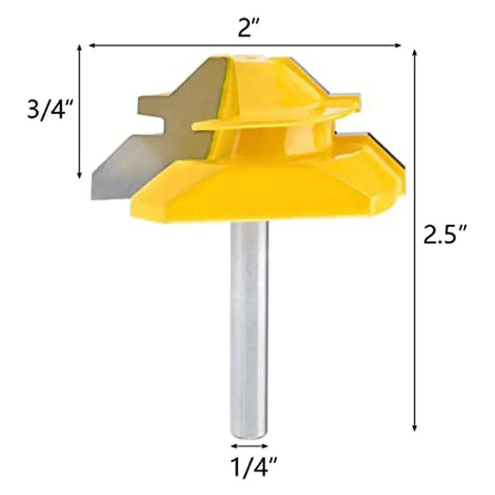 

Woodworking Tool Puzzle Board Cutter Wood Milling Cutter High-Grade 45 Degree Tenon Joint Knife Line Cutter