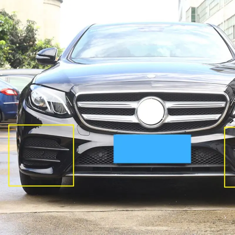 ABS пластик углеродное волокно цвет передняя противотуманная фара Накладка для Mercedes Benz E класс W213 E43 AMG автозапчасти новые
