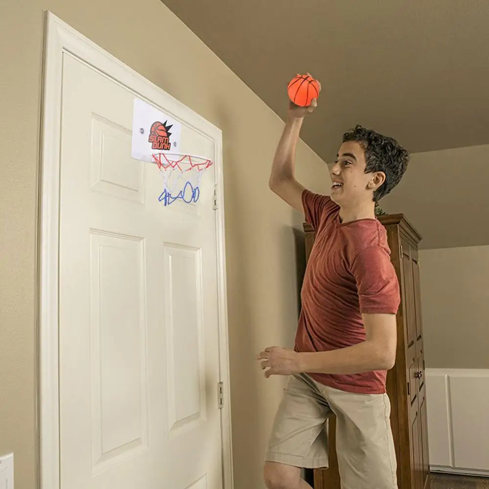 discount  2020 Portable Funny Mini Basketball Hoop Toys Kit Indoor Home Basketball Fans Sports Game Toy Set F