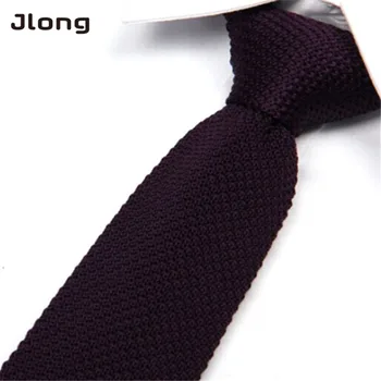 

New Arrival Men's Fashion Solid Tie Knit Knitted Tie Plain Necktie Narrow Slim Skinny Woven