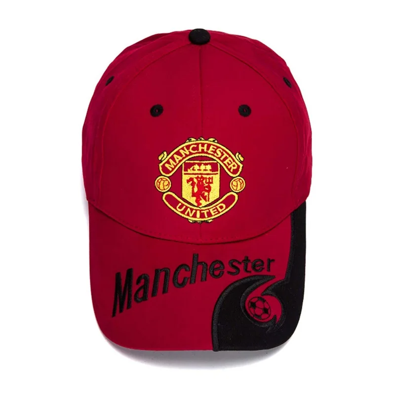 Изготовленная на заказ, черная/красная бейсбольная кепка F. C с вышивкой на открытом воздухе, Регулируемая Мужская Бейсбольная Кепка для любителей футбола, шапки для футбольного клуба