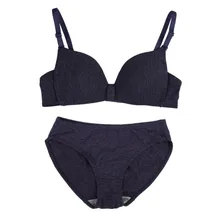 Женский комплект нижнего белья, хлопковый комплект с бюстгальтером, пуш-ап, бесшовное нижнее белье, комплект из бюстгальтера и трусиков, lenceria femenina, романтическое искушение