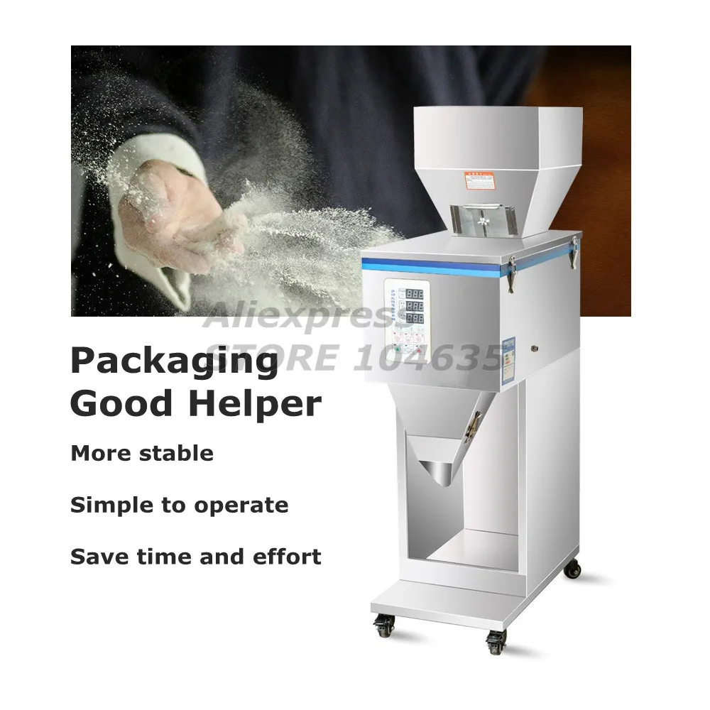 Гранулированные Порошковые материалы машина для взвешивания розлива пищи 10 1000 г