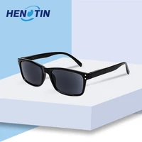 Henotin Reading Glasses men and women Retro  Spring Hinge rectangular frames Quality eyeglasses include sun readers 1