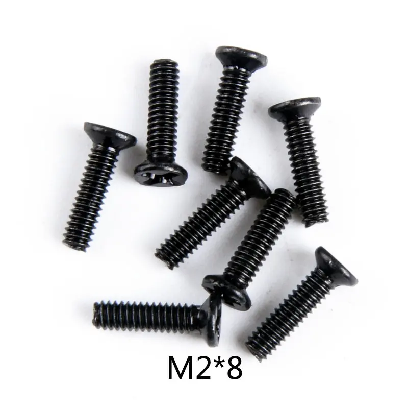0116 Wltoys 12428 RC автомобиль запасные части саморезы с полукруглой потайной головкой Винты с плоской головкой и крестообразным шлицем половина штифт M2 M2.3 M2.5 M3 M4 винты для RC автомобиль - Цвет: 0116